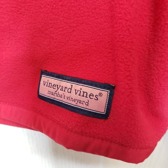 Vineyard Vines mens red fleece preppy pullover size small - Picture 2 of 8
